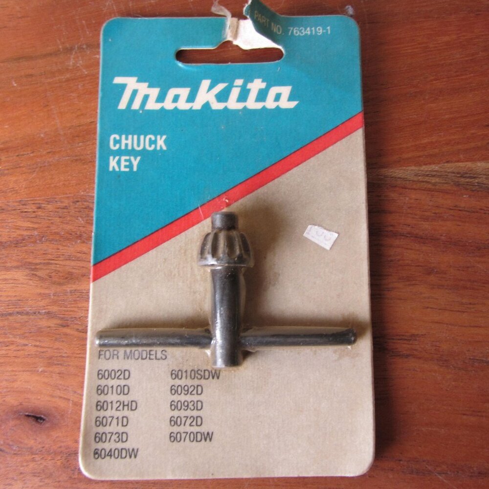 3 for $40 - makita chuck key vintage NIP 763419-1 (W6204)